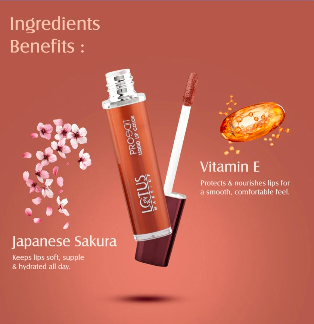 LOTUS MAKEUP PRO EDIT LIQUID LIPSTICK PC 14 COCA LUXE 8G