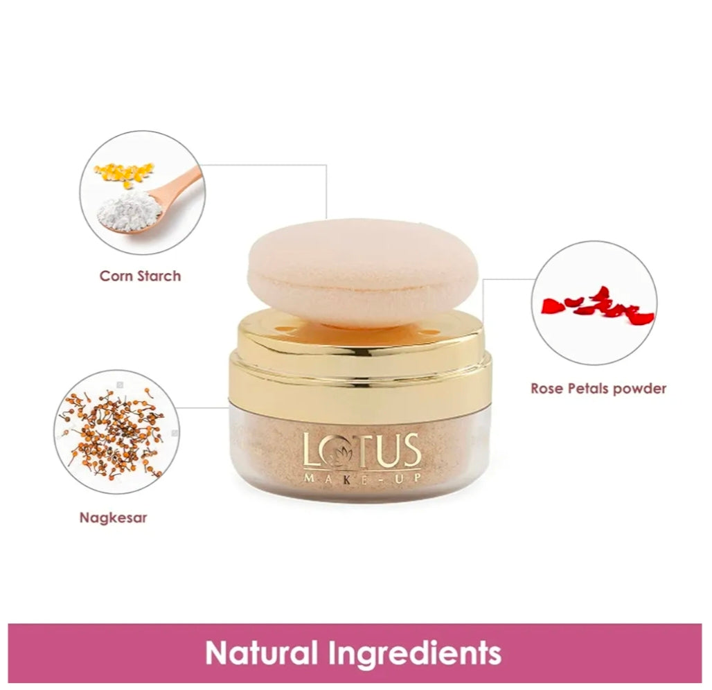 LOTUS MAKEUP NATURAL BLEND TRANSLUCENT LOOSE POWDER 810 ICE BERG 10G