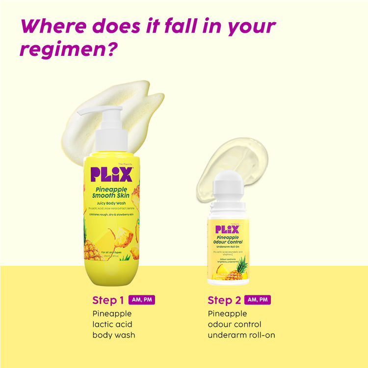 PLIX PINEAPPLE ODOUR CONTROL UNDERARM ROLL ON 50ML