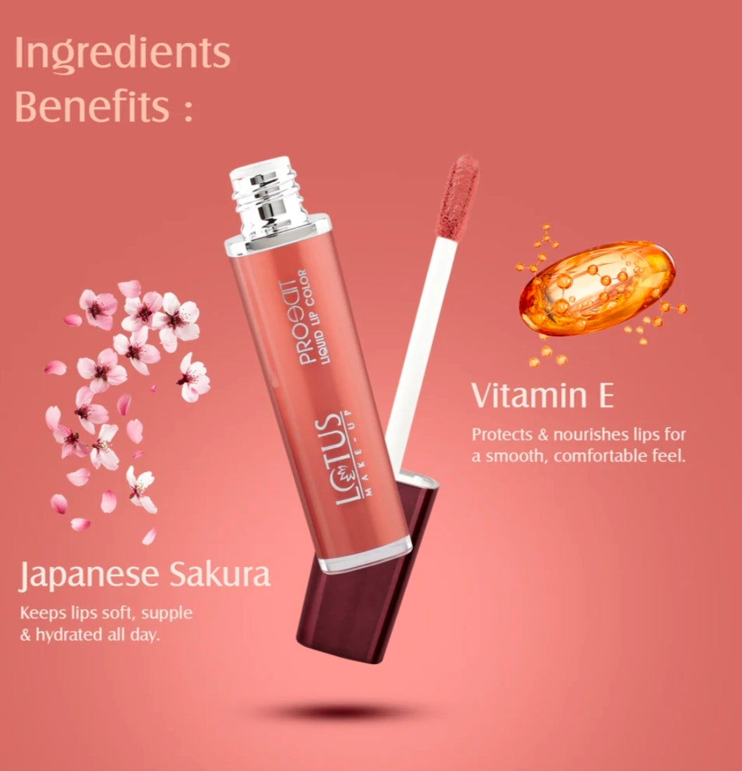 LOTUS MAKEUP PRO EDIT LIQUID LIPSTICK PC 03 BLUSH NUDE 8G