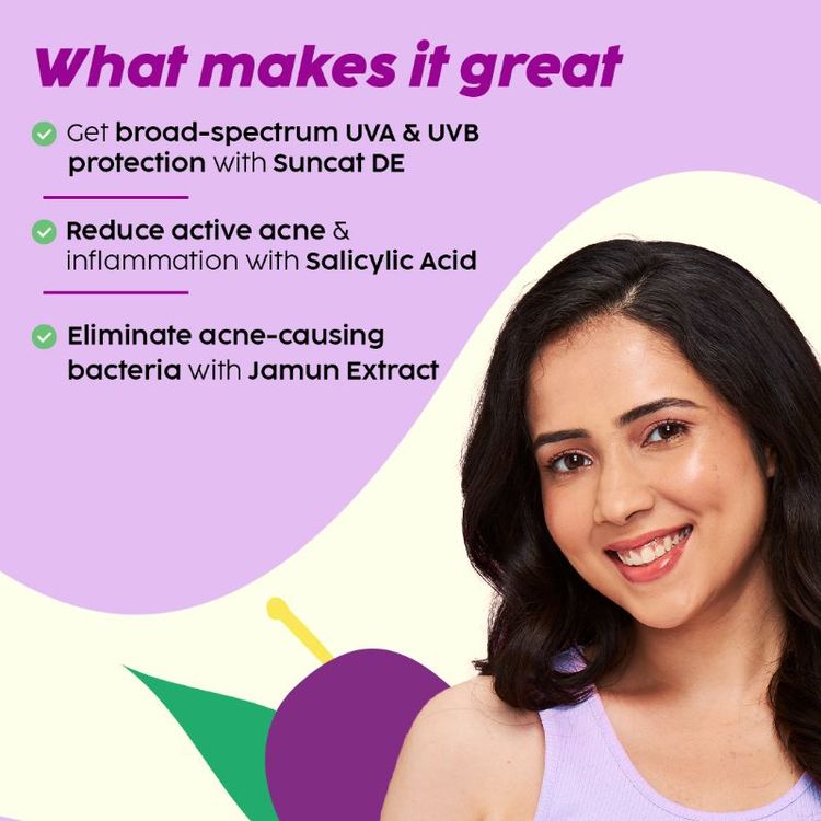 PLIX JAMUN MATTE INVISIBLE SUNSCREEN SPF 50+ PA+++ 50G