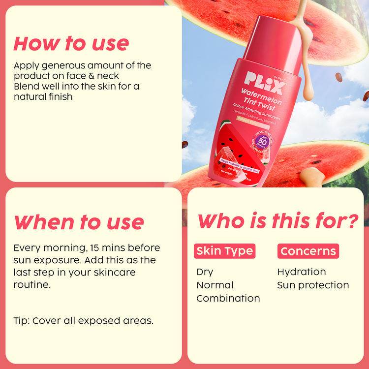 PLIX WATERMELON TINT TWIST GOLDEN GLOW 50ML