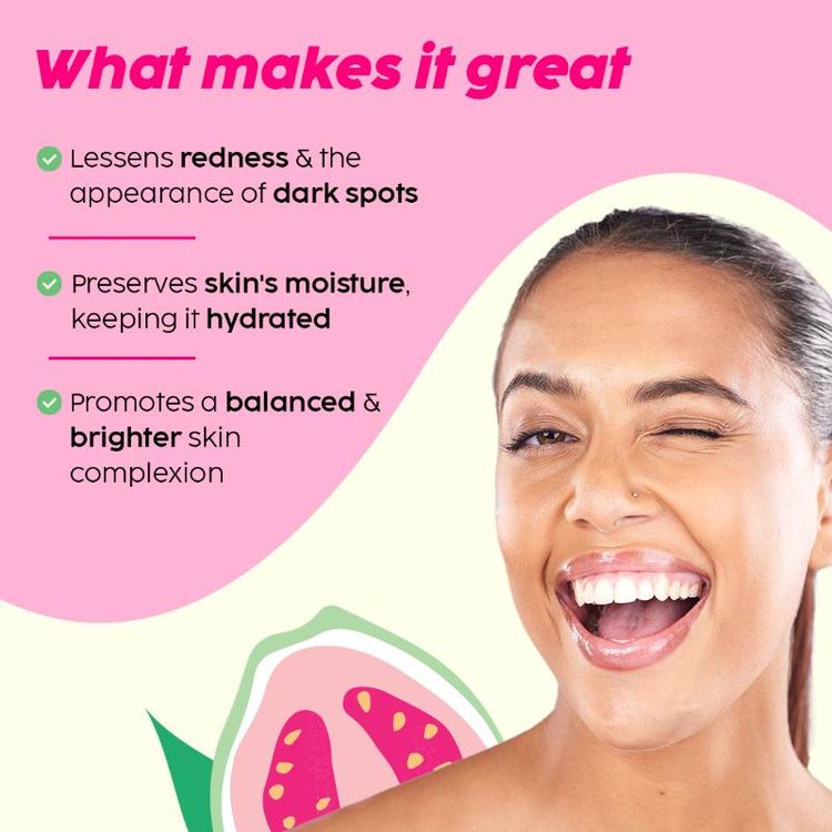 PLIX GUAVA GLOW JUICY CLEANSER FACE WASH 100ML