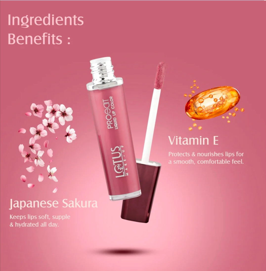 LOTUS MAKEUP PRO EDIT LIQUID LIPSTICK PC 16 PLUM NOIR 8G