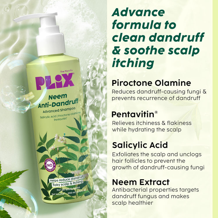 PLIX NEEM ANTI-DANDRUFF ADVANCED SHAMPOO 200ML