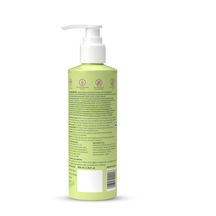 PLIX NEEM ANTI-DANDRUFF ADVANCED SHAMPOO 200ML