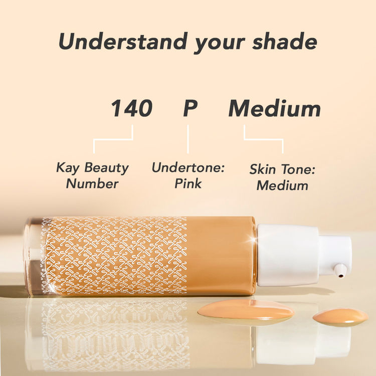 KAY BEAUTY HYDRATING FOUNDATION 140P MEDIUM 30ML