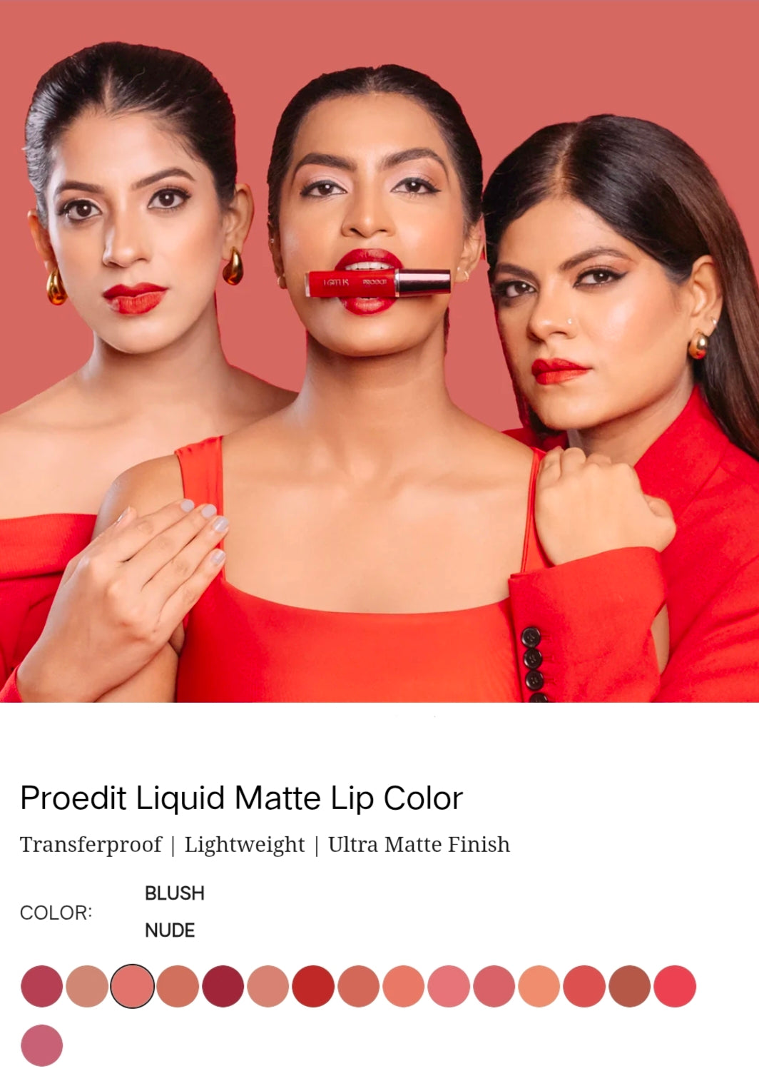 LOTUS MAKEUP PRO EDIT LIQUID LIPSTICK PC 03 BLUSH NUDE 8G