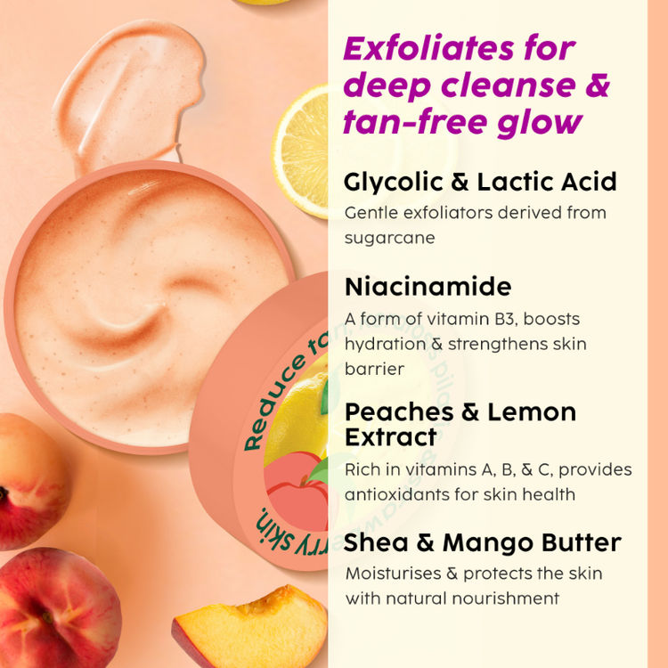PLIX PEACHES & LEMON DETAN BUBP ERASER SCRUB 200G