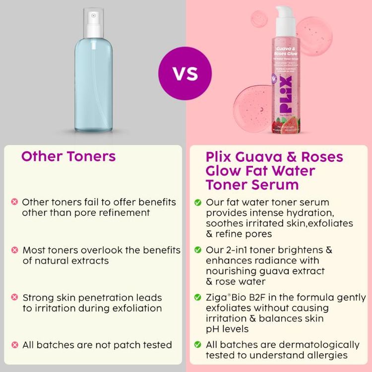 PLIX GUAVA & ROSES GLOW TONER SERUM 150ML