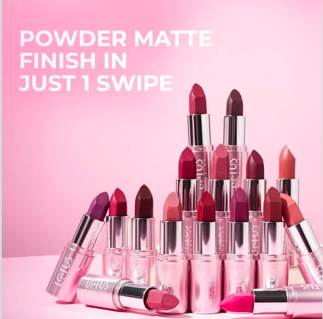 LOTUS MAKEUP ECOSTAY POWDER MATTE LIP COLOR PM16 RUBY & THE ROUGE