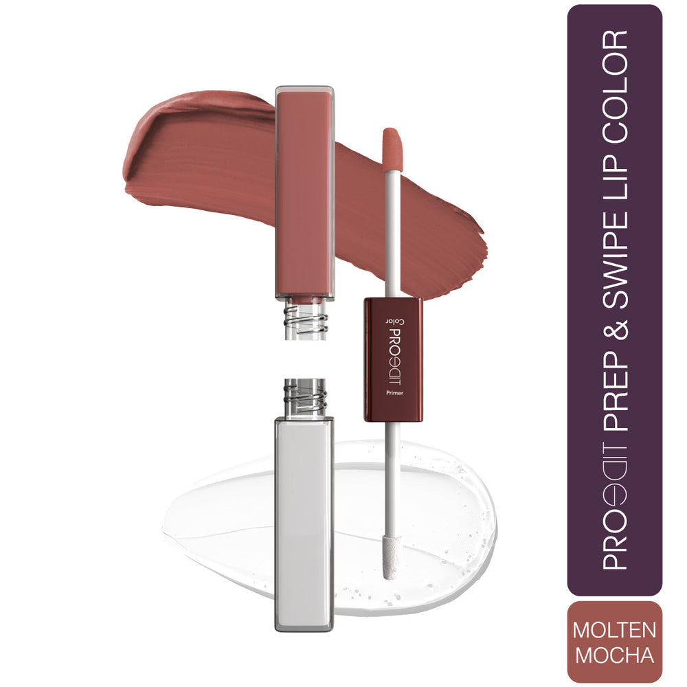 LOTUS MAKEUP PROEDIT LIP PRIMER+MATTE LIP COLOR PL17 MOLTEN MOCHA
