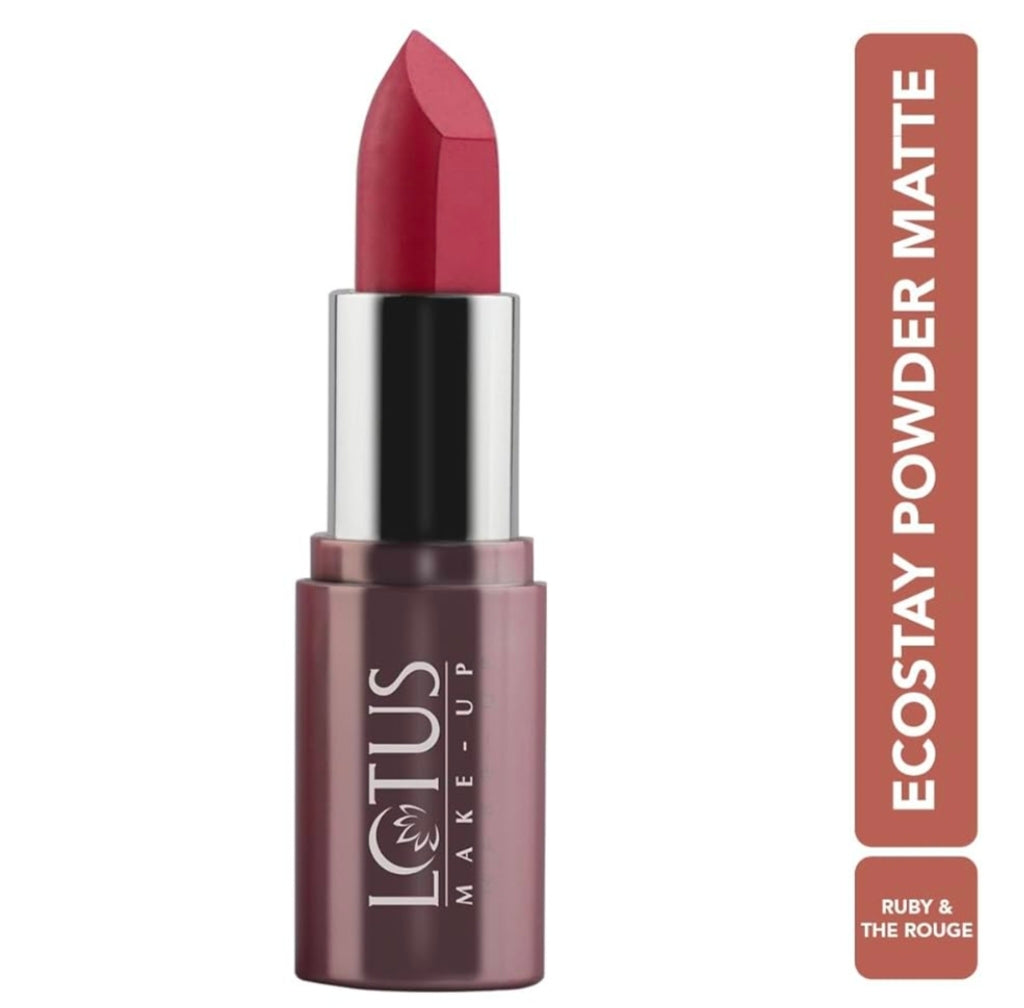 LOTUS MAKEUP ECOSTAY POWDER MATTE LIP COLOR PM16 RUBY & THE ROUGE