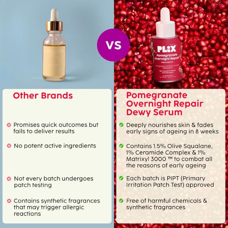 PLIX POMEGRANATE OVERNIGHT REPAIR DEWY SERUM 30ML