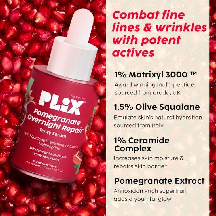 PLIX POMEGRANATE OVERNIGHT REPAIR DEWY SERUM 30ML