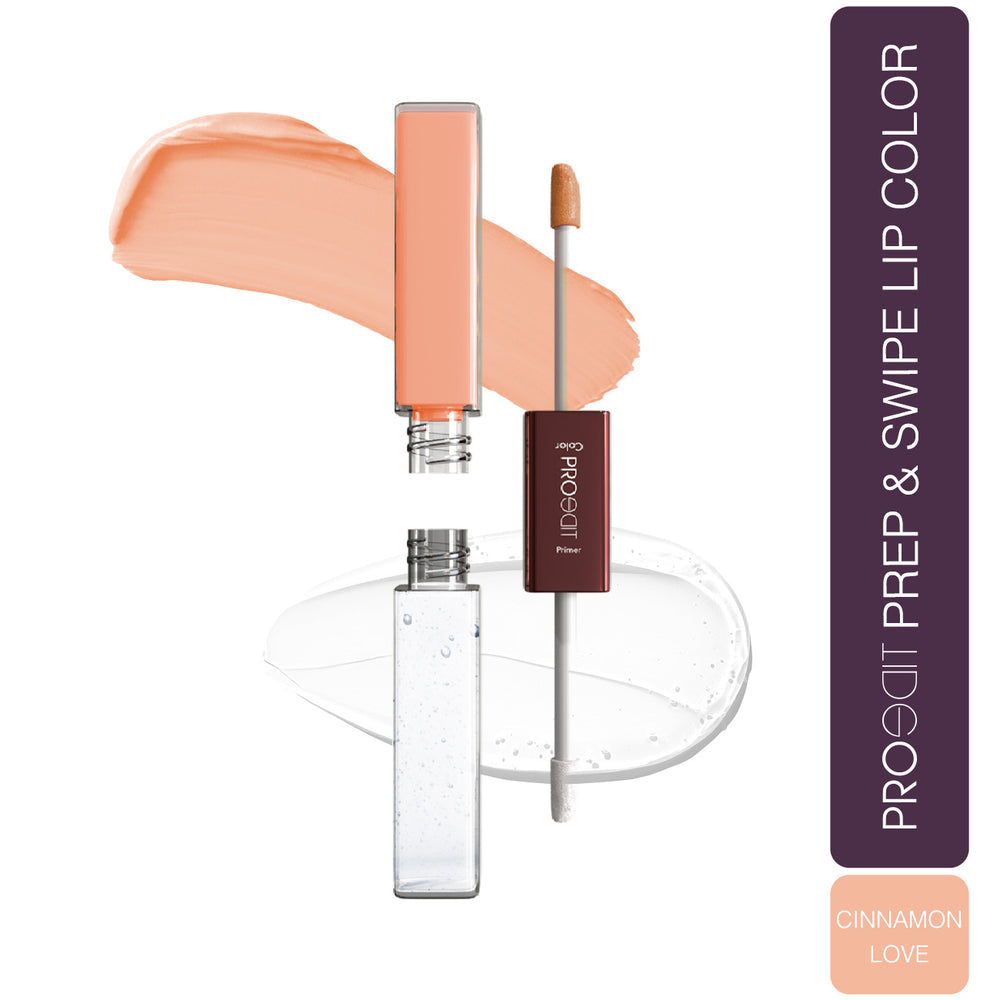 LOTUS MAKEUP PROEDIT LIP PRIMER+MATTE LIP COLOR PL04 CINNAMON LOVE