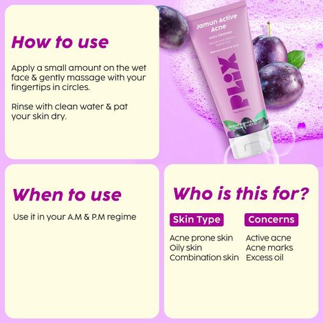 PLIX JAMUN ACTIVE ACNE REGIME COMBO