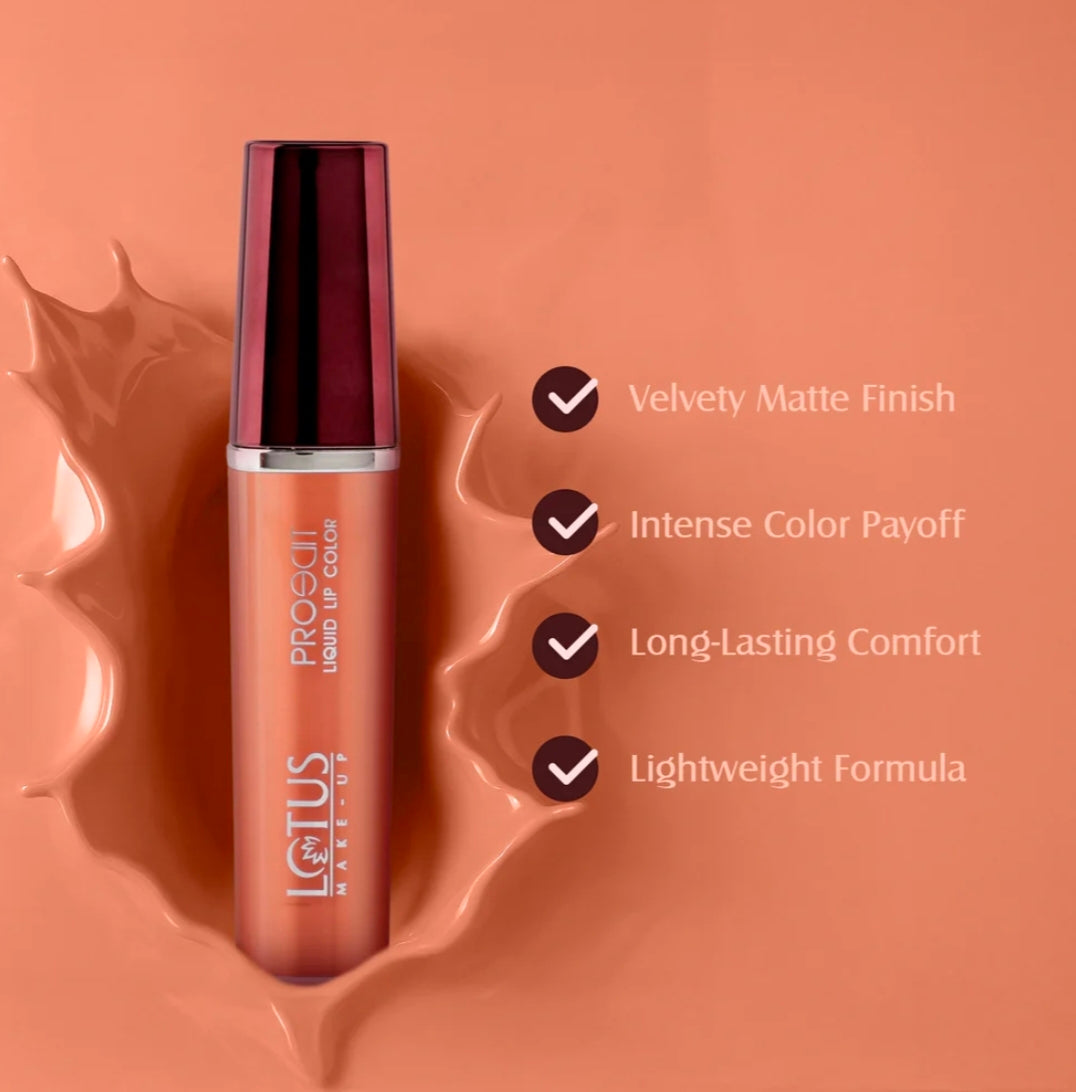 LOTUS MAKEUP PRO EDIT LIQUID LIPSTICK PC 12 NUDE FLAUNT 8G