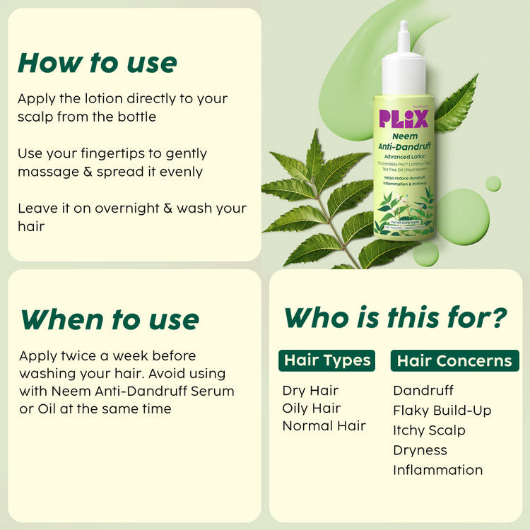 PLIX NEEM ANTI-DANDRUFF ADVANCED LOTION 60ML
