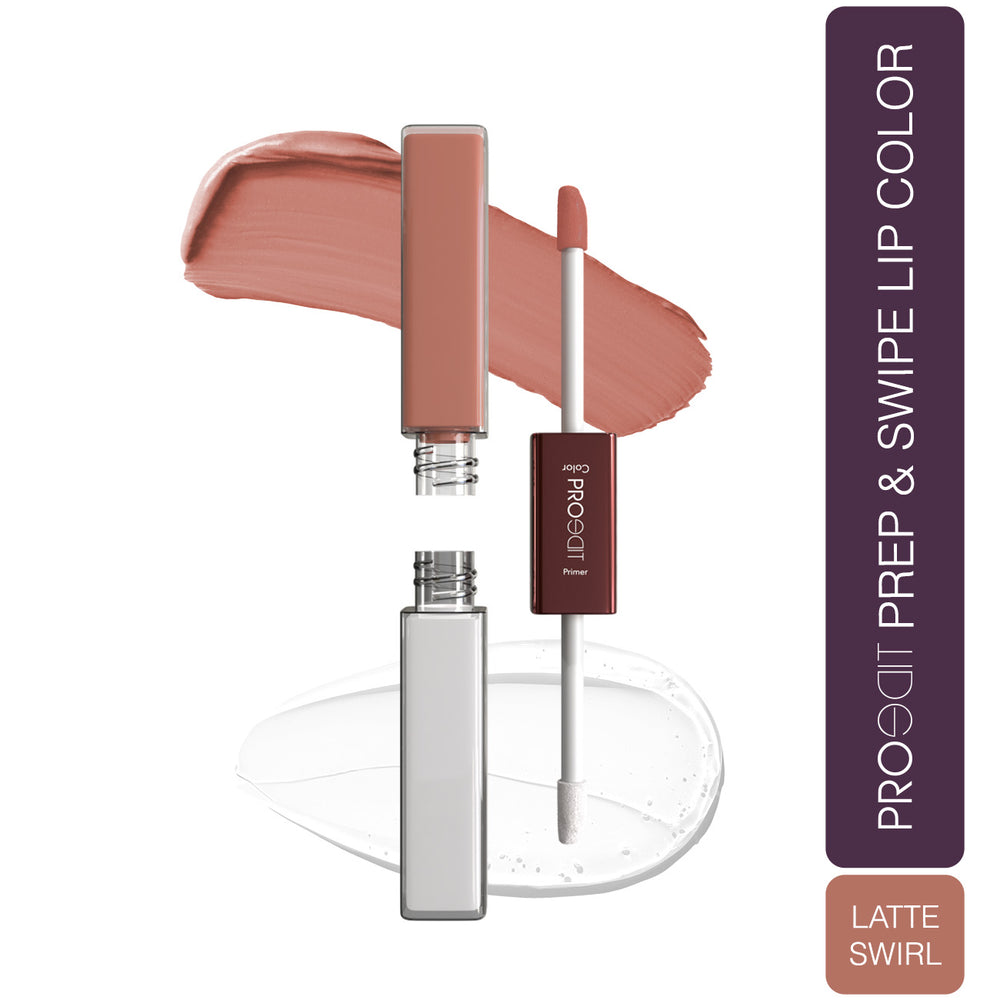 LOTUS MAKEUP PROEDIT LIP PRIMER+MATTE LIP COLOR PL18 LATTE SWIRL