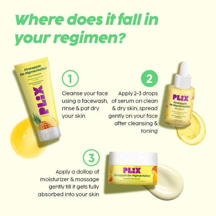 PLIX PINEAPPLE DE-PIGMENTATION DEWY SERUM 2% 30ML