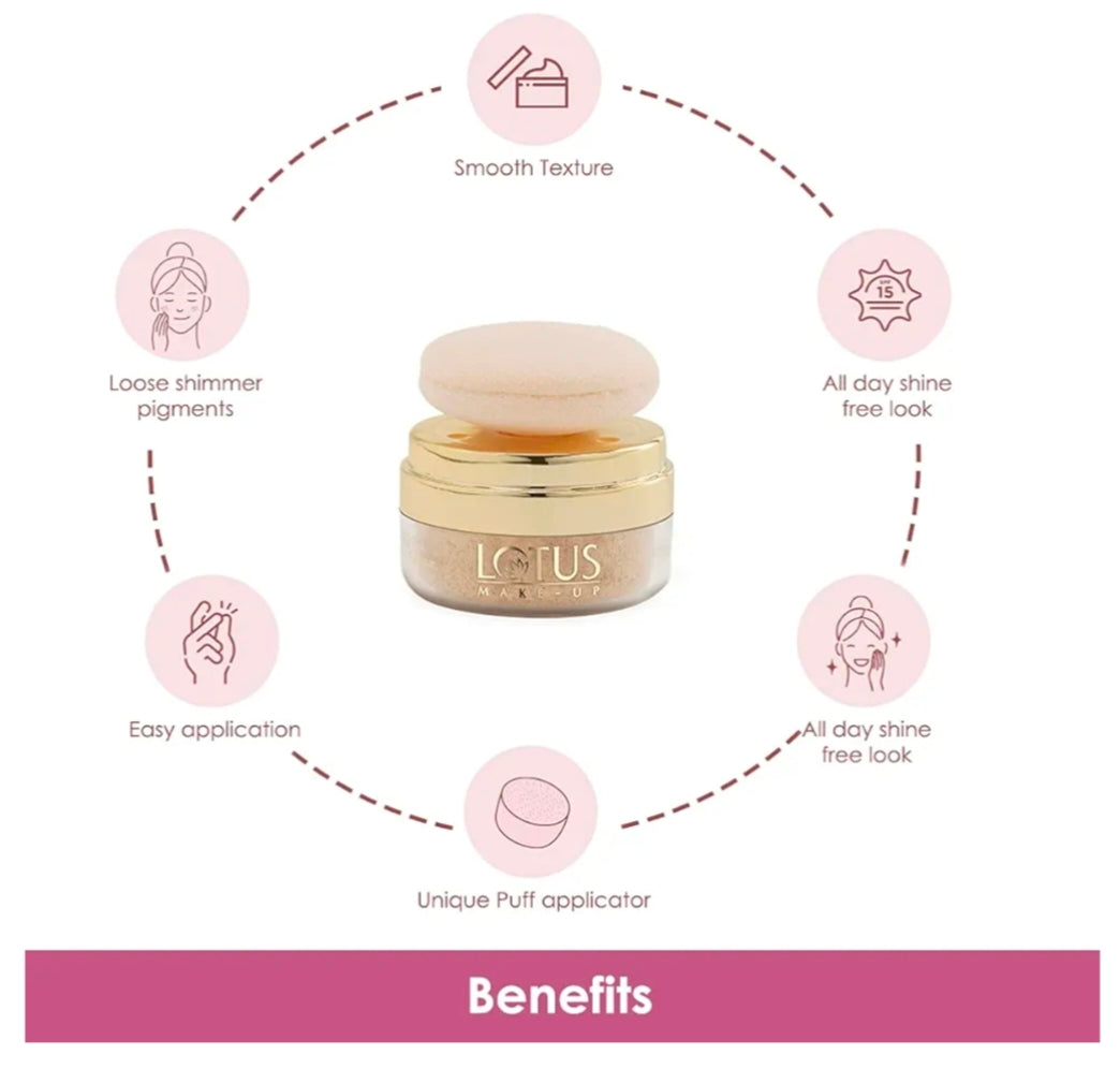 LOTUS MAKEUP NATURAL BLEND TRANSLUCENT LOOSE POWDER 810 ICE BERG 10G