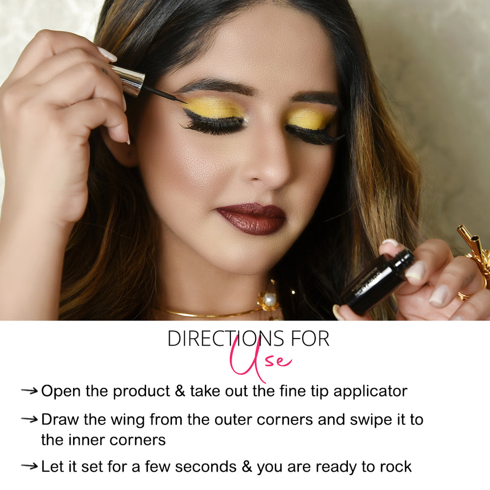 COLORESSENCE SUPREME EYELINER SMUDGE PROOF INTENSE BLACK 5ML