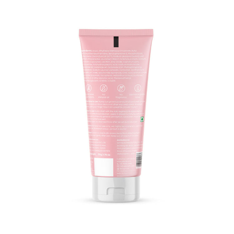 PLIX GUAVA GLOW INVISIBLE SUNSCREEN SPF 50 PA+++ 50G