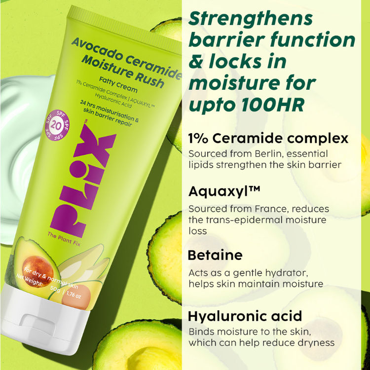 PLIX AVOCADO CERAMIDE MOISTURE RUSH FATTY CREAM 50G
