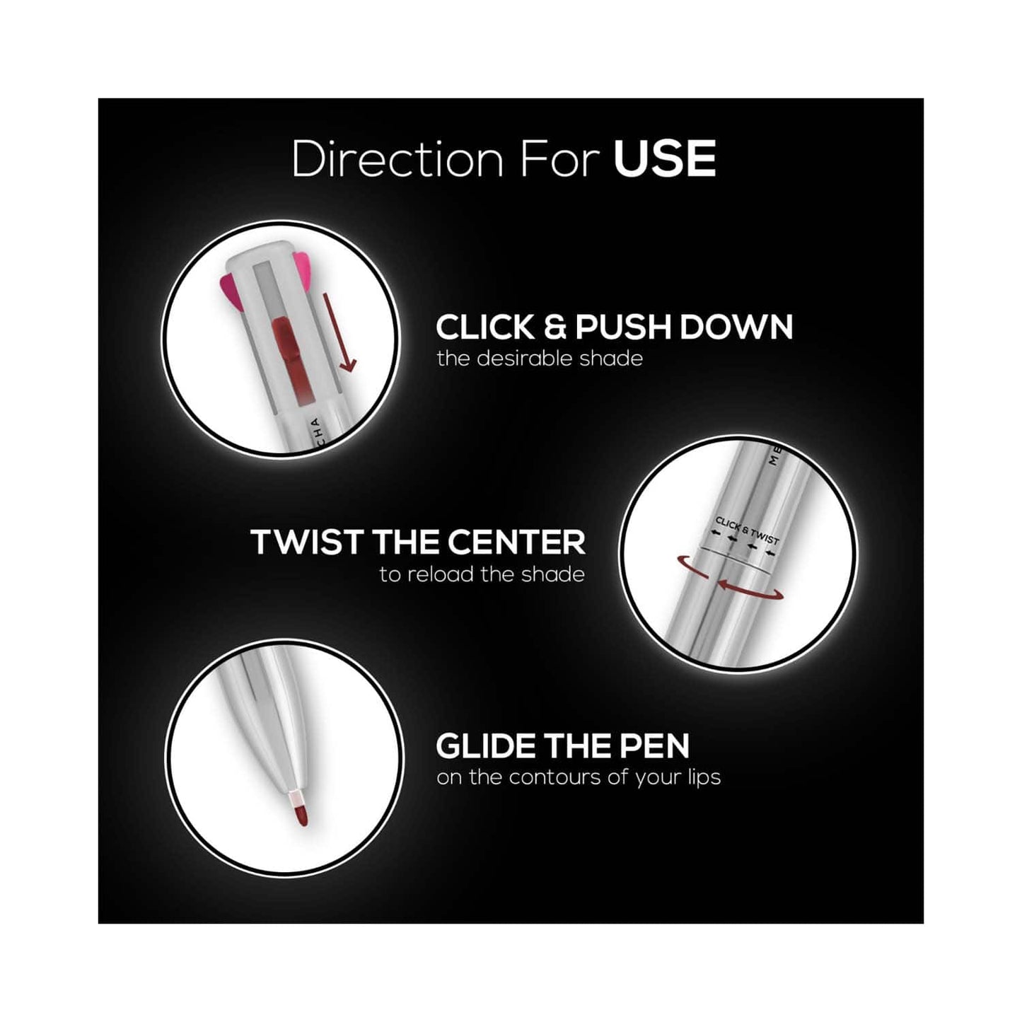 RENEE DRAW 4 IN 1 LIP LINER PEN