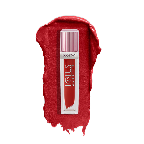LOTUS MAKEUP ECOSTAY MATTE LIP LACQUER EL08 SCARLET RED
