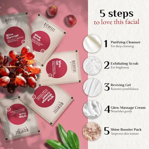 RICHFEEL WINE FACIAL KIT