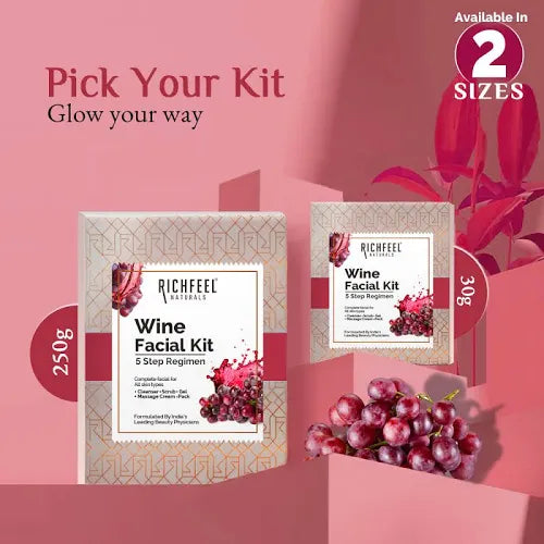 RICHFEEL WINE FACIAL KIT 250G