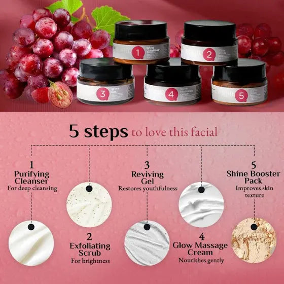 RICHFEEL WINE FACIAL KIT 250G