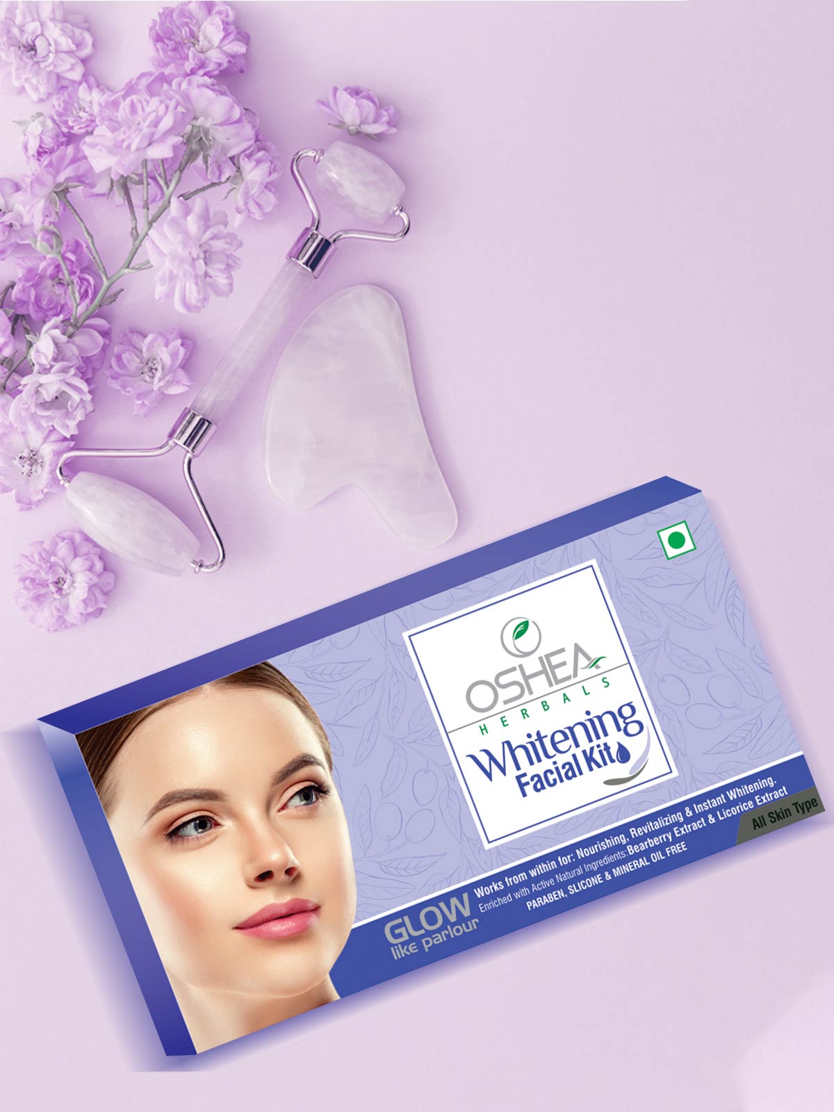 OSHEA LIGHTENING & BRIGHTENING FACIAL KIT 55G