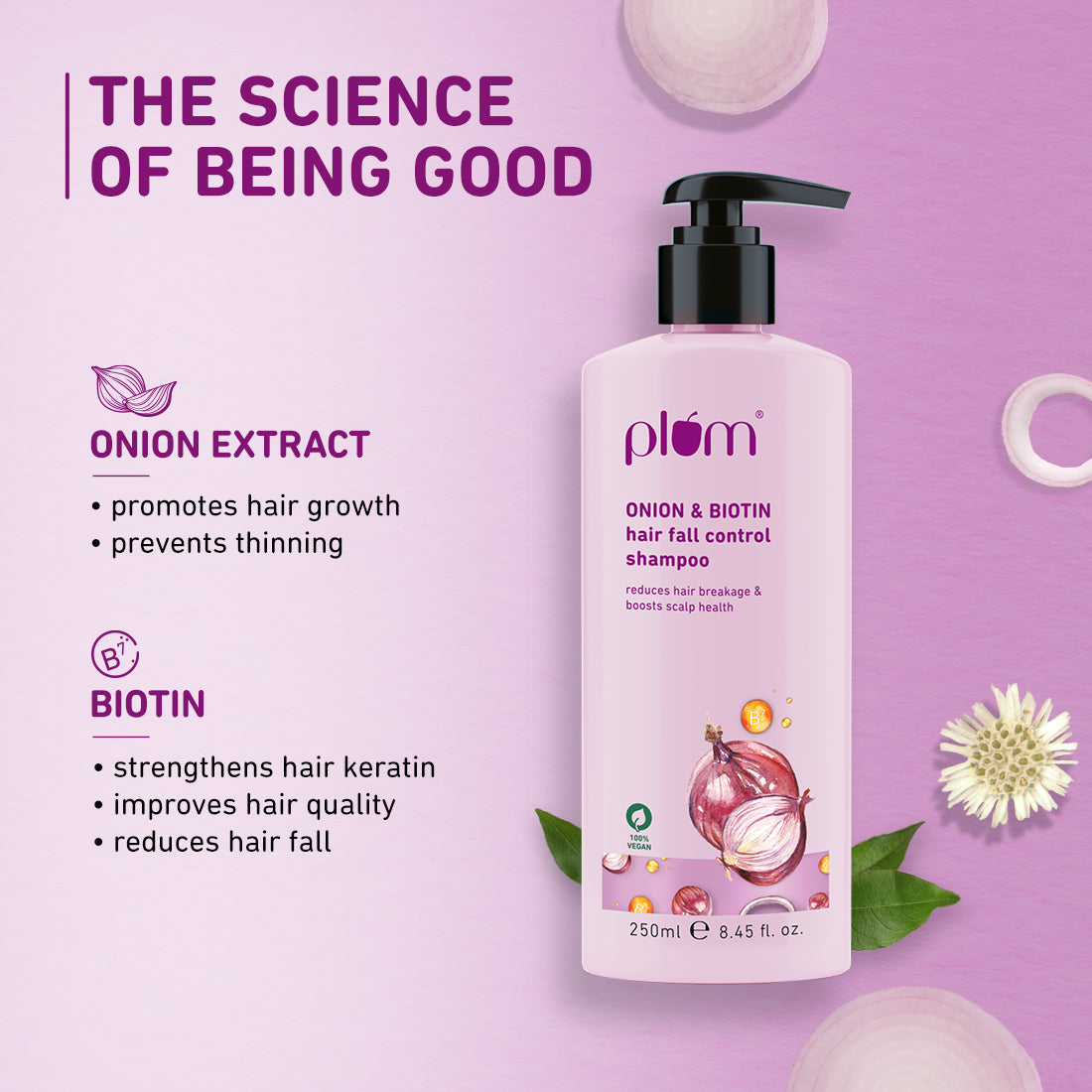 PLUM SHAMPOO ONION 250ML