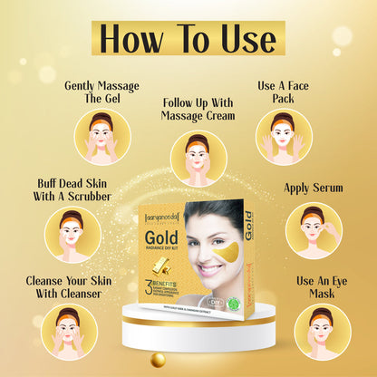 ARYANVEDA GOLD RADIANCE DIY FACIAL KIT 45ML