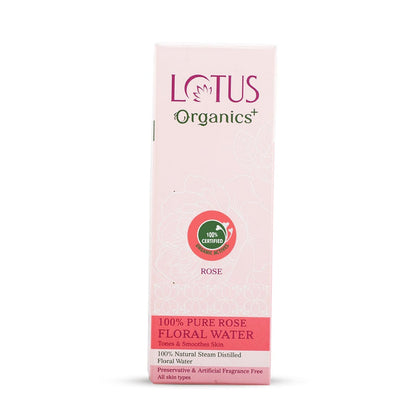 LOTUS ORGANICS PURE ROSE FLORAL WATER 50ML