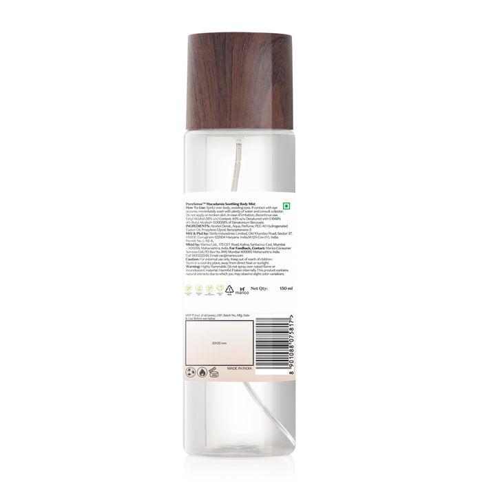 PURE SENSE BODY MIST MACADAMIA 150ML