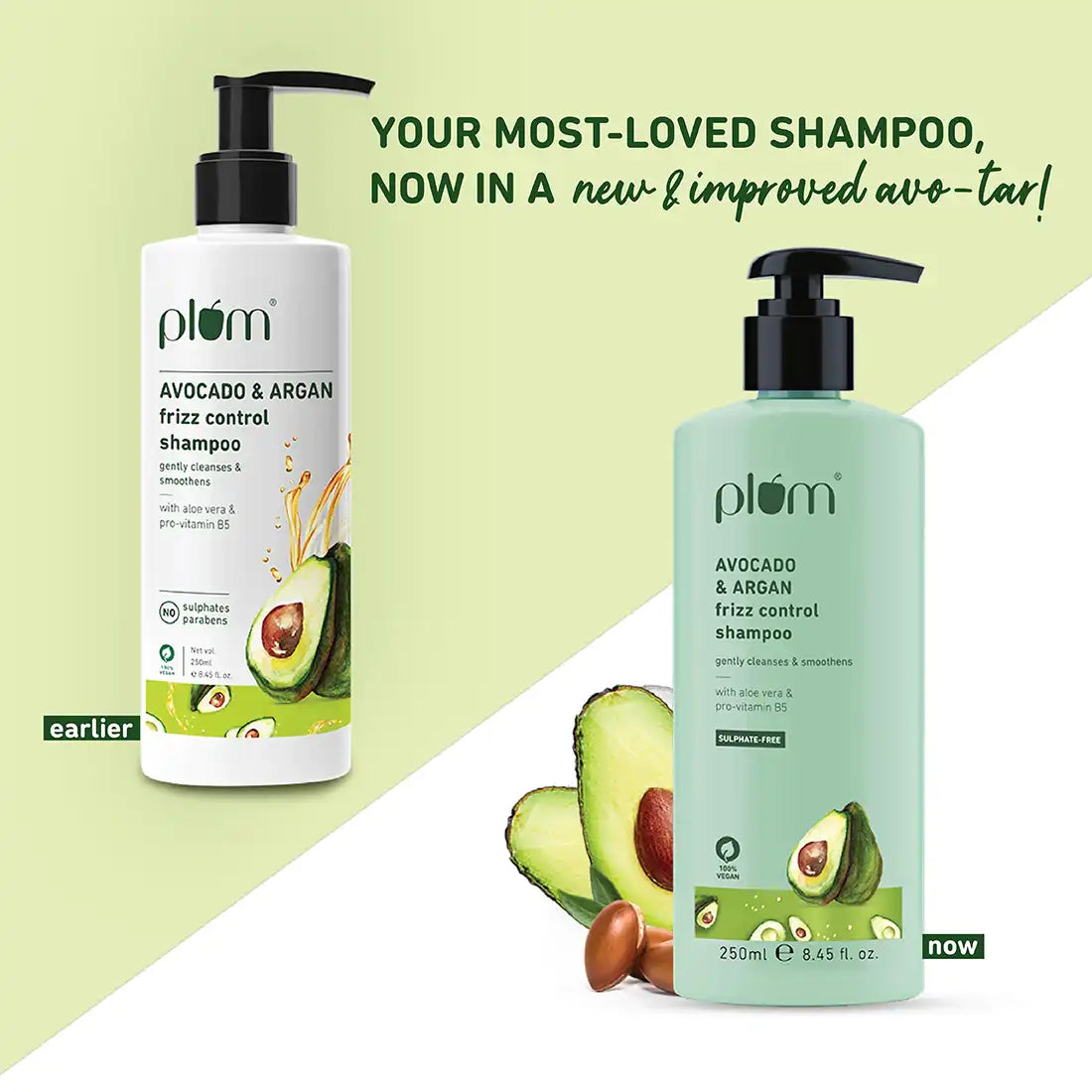 PLUM SHA AVOCADO & ARGAN 250ML