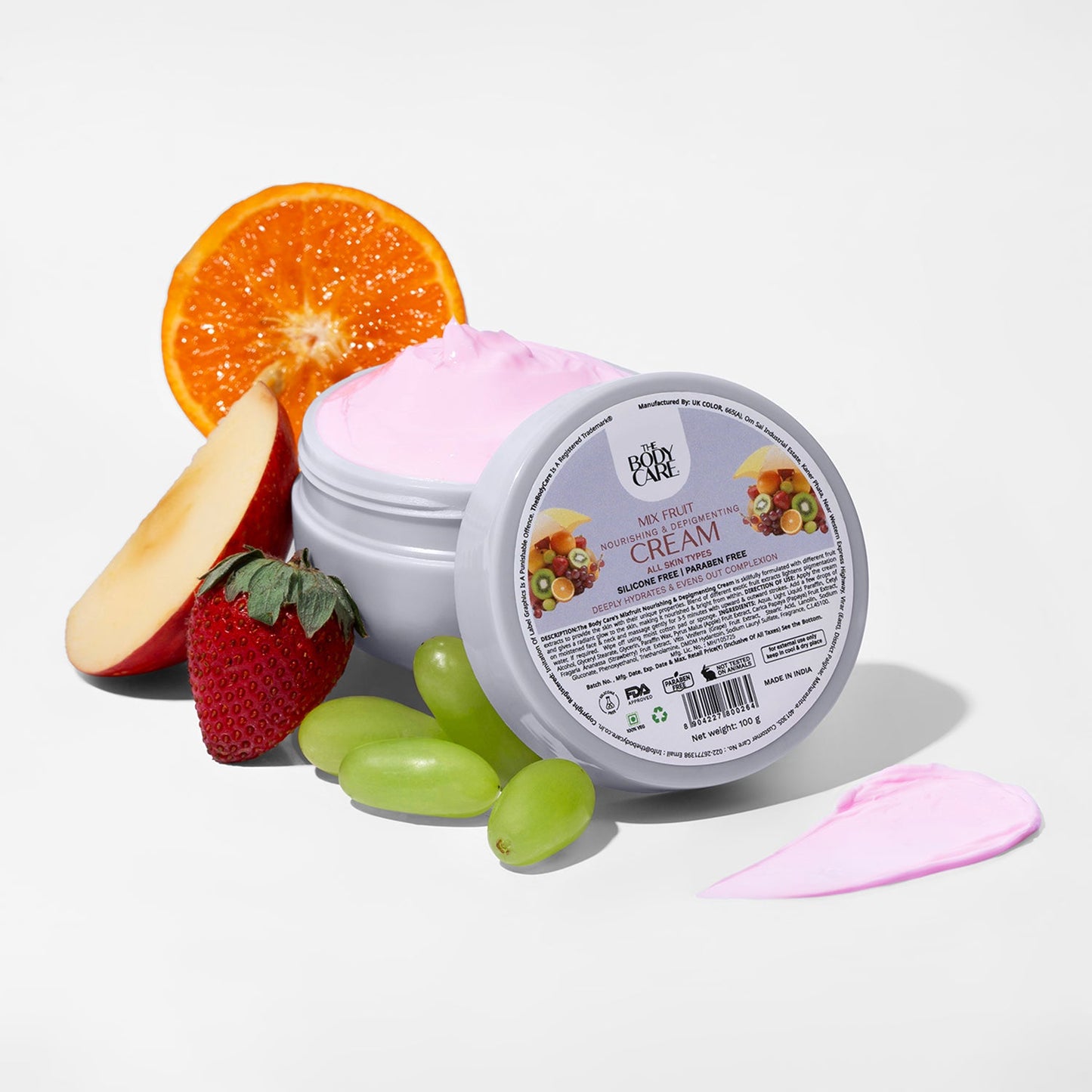 बॉडी केयर मिक्स फ्रूट क्रीम 100 ग्राम