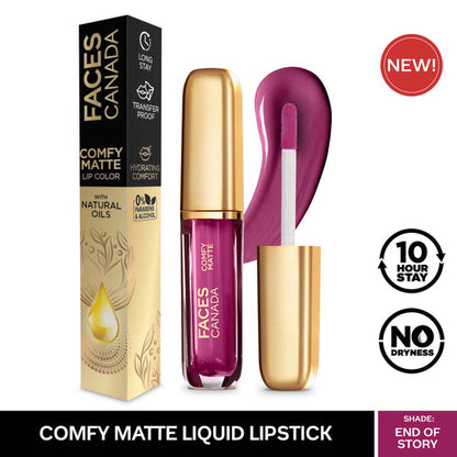 FACES COMFY MATTE LIQUID LIPSTICK 03 END OF STORY