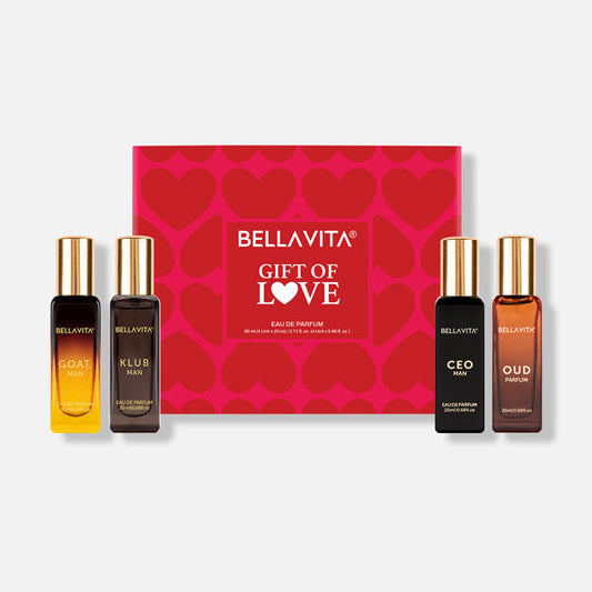 Bella Vita Luxury Men's Perfume Gift Set 4x20ml