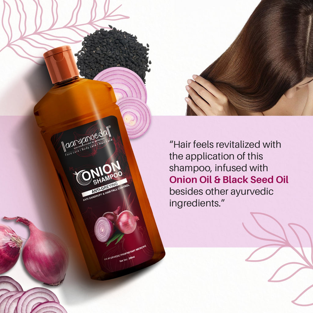 ARYANVEDA ONION SHAMPOO ANTI GREYING 100ML