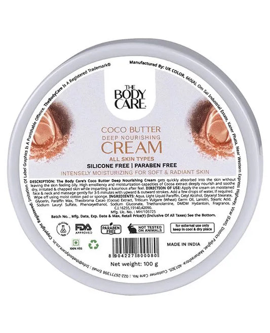 THE BODY CARE MASSAGE CREAM COCOBUTTER 500 GRM