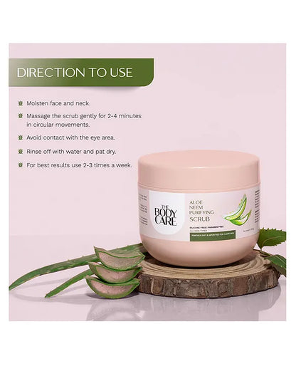 बॉडी केयर एलो नीम प्यूरीफाइंग स्क्रब 500 ग्राम