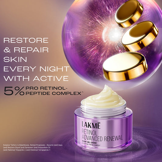 LAKME RETINOL ADVANCED RENEWAL NIGHT GEL CREAM 50G