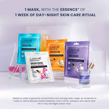 LAKME SHEET MASK HYDRATING WITH 95% PURE HYALURONIC ACID 25ML