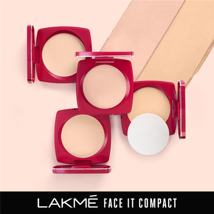 LAKME COMPACT FACE IT NATURAL MARBLE 9 G