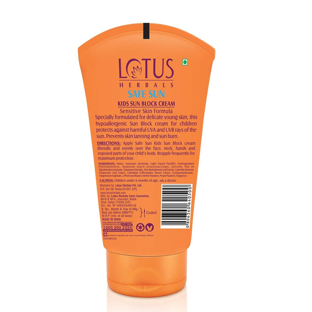 LOTUS HERBALS SPF 25 KIDS SUN BLOCK 100 GRM